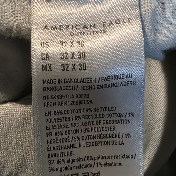 American Eagle Jeans- Mens- AIRFLEX- 32/30 Straight Jean - Picture 5 of 6